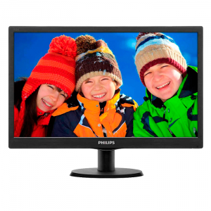 23.6" Philips "243V5LHAB", Black (1920x1080, 5ms, 250cd, LED10M:1, DVI, HDMI, 2x2W)