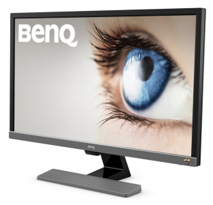 27.9" BenQ EL2870U, Gray, TN, 3840x2160, 60Hz, FreeSync 1ms, 300cd, DCR12M:1, HDR10, HDMI+DP, Spkrs