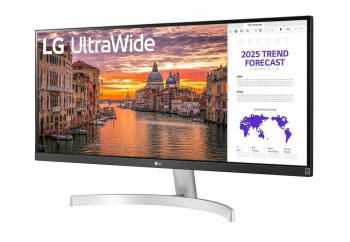 29" LG 29WN600, White, AH-IPS, 2560x1080, 75Hz, FreeSync, 5ms, 250cd, HDR10, DCR 5m:1,HDMI+DP,Spkrs