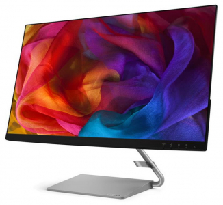 27" LENOVO Q27q-1L, Gray, IPS, 2560x1440, 75Hz, FreeSync, 4ms, 250cd, 3M:1,HDMI+DP+AudioOut,Spkrs