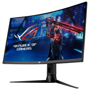 31.5" ASUS ROG XG32VC, Black,Curved-VA,2560x1440,170Hz,FreeSync+GSync,1ms,MPRT,300cd,HDMI+DP+USB,KVM