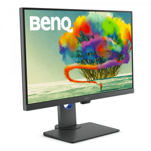 27" BenQ PD2700U, Black, AH-IPS, 3840x2160, 75Hz, 5ms, 350cd, HDR10, HDMI+DP+miniDP,KVM,Pivot,Spkrs