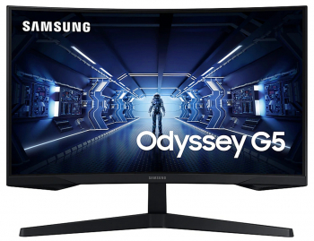 27" SAMSUNG Odyssey G5 C27G54TQW, Black, Curved-VA, 2560x1440, 144Hz,FreeSync,1ms MPRT,250cd,DP+HDMI