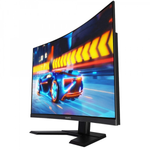 31.5" GIGABYTE G32QC A , Black, Curved-VA, 2560x1440, 165Hz, FreeSync,1ms MPRT,350cd,HDR,HDMI+DP+USB