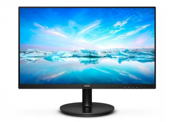 21.5" PHILIPS 222V8LA, Black, VA, 1920x1080, 75Hz, 4ms, 250cd, MegaDCR, D-Sub+HDMI+DP