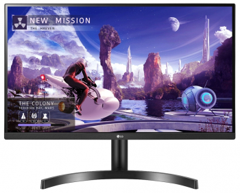 27" LG 27QN600-B, Black, IPS, 2560x1440, 75Hz,FreeSync 5ms,350cd,HDR10,MegaDCR,HDMI+DP