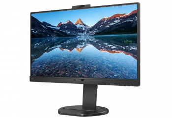 23.8" PHILIPS 243B9H, Black,IPS,1920x1080,75Hz,5ms,250cd,DCR50M:1,D-Sub+HDMI+DP+USB,WebCAM,Pivot,Spk