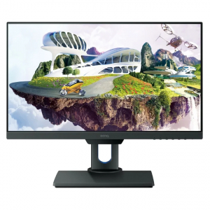 25" BenQ PD2500Q, Gray, AH-IPS, 2560x1440, 75Hz, 5ms, 350cd, 20M:1, HDMI+DP+USB+AudioOut,Spkrs,Pivot