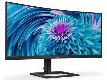 34" PHILIPS 346E2CUAE, Black, VA-Curved, 3440x1440, 120Hz,1ms, 300cd,MegaDCR,DP+HDMI+USB+TypeC,Spkrs