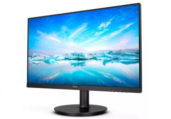 21.5" PHILIPS 222V8LA, Black, VA, 1920x1080, 75Hz, 4ms, 250cd, MegaDCR, D-Sub+HDMI+DP