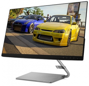 23.8" LENOVO Q24i-1L, Black, IPS 1920x1080, 75Hz, FreeSync , 4ms, 250cd,3M:1,D-Sub+HDMI,Speakers