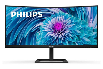 34" PHILIPS 346E2CUAE, Black, VA-Curved, 3440x1440, 120Hz,1ms, 300cd,MegaDCR,DP+HDMI+USB+TypeC,Spkrs