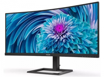 34" PHILIPS 346E2CUAE, Black, VA-Curved, 3440x1440, 120Hz,1ms, 300cd,MegaDCR,DP+HDMI+USB+TypeC,Spkrs