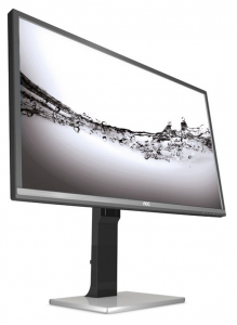 32" AOC Q3277PQU, Black/Silver,AMVA,2560x1440,60Hz,4ms,300cd,80M:1,D-Sub+HDMI+DVI+DP+USB,Spkrs,Pivot