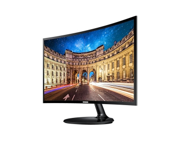 23.5" SAMSUNG C24F390FH, Black, Curved-SVA, 1920x1080, 75Hz,FreeSync,4ms, 250cd, MegaDCR,DSub+HDMI