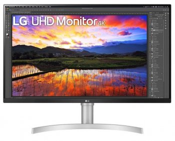 31.5" LG 32UN650-W, White/Silver,IPS,3840x2160,60Hz,FreeSync,5ms,350cd,HDR10,MegaDCR,HDMI+DP,Spkrs