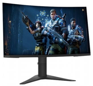 27" LENOVO G27c-10, Black, Curved-VA, 1920x1080, 165Hz, FreeSync, 4ms, 350cd, 3M:1, HDMI+DP+AudioOut