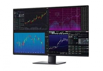 43" DELL UltraSharp U4320Q, Black, IPS, 3840x2160, 60Hz, 5ms, 350cd, HDMI+DP+USB+TypeC+AudioOut