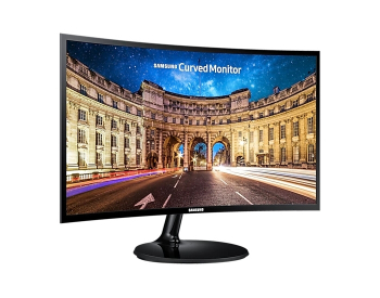 23.5" SAMSUNG C24F390FH, Black, Curved-SVA, 1920x1080, 75Hz,FreeSync,4ms, 250cd, MegaDCR,DSub+HDMI