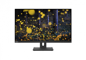 27" LENOVO ThinkVision E27q-20, Black, IPS 2560x1440, 60Hz, 4ms 350cd, 3M:1, HDMI+DP+Spkrs, Pivot