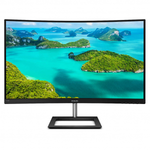 31.5" PHILIPS 328E1CA, Black, Curved-VA, 3840x2160, 60Hz, AdaptiveSync, 4ms, 250cd, HDMI+DP, Spkrs