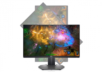 24.5" DELL S2522HG, Black, IPS, 1920x1080, 240Hz, G-Sync+FreeSync, 1ms, 400cd, HDMI+DP+USB, Pivot