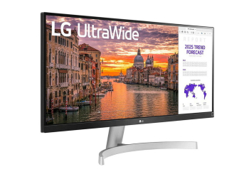 29" LG 29WN600-W, White AH-IPS, 2560x1080, 75Hz, FreeSync, 5ms, 250cd, HDR10, DCR 5m:1,HDMI+DP,Spkrs