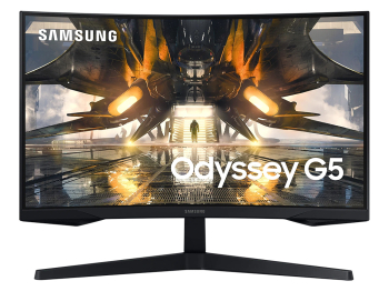 27" SAMSUNG Odyssey G5 S27AG552EI Black, Curved-VA 2560x1440,FreeSync165Hz,1msMPRT,300cd,DP+HDMI
