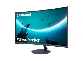 27" SAMSUNG C27T550FDI, Black, Curved-VA, 1920x1080, 75Hz,FreeSync,4ms,250cd,D-Sub+HDMI+DP+Aux,Spkrs