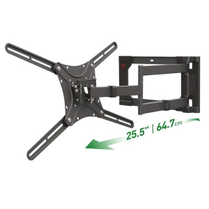 Wall Mount Barkan ''4400'' Black 40"-80" Full Motion, max.50kg, VESA mm: up to 600x400mm