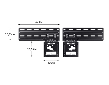 Wall Mount Samsung ''WMN-A50EB'' Black 43"-85" Fixed, max.60kg, VESA mm: up to 600x400mm