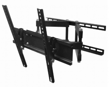 Wall Mount  Gembird "WM-55RT-03" Black 26"-55", 50kg, VESA:up 400x400, Wall distance:125-470mm