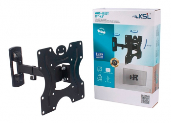 Wall Mount KSL "WMO-4023T" Black 19"-43"