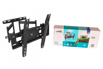 Wall Mount KSL "WM449Т" Black 32"-65", max.50kg, VESA max:400x400; +15°, TV-wal:100-477mm