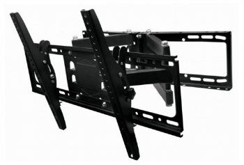 Wall Mount  Gembird "WM-80RT-01" Black 32"-80", 50kg, VESA:up 600x400, Wall distance:125-470mm