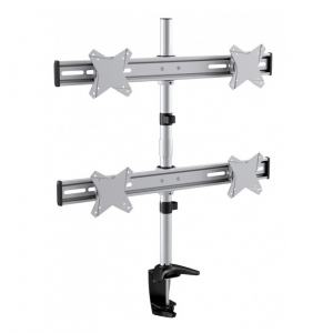 Table/desk stand for 4 monitors Reflecta PLANO Desk 23-1010Q, 13"-23 ", 75x75, 100x100, 8kg/bracket.