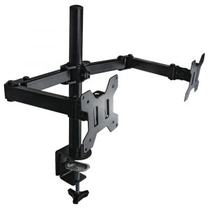 Table/desk stand for 2 monitors Gembird MA-DF2-01, 13"-27", max.7kg, VESA: 75x75, 100x100