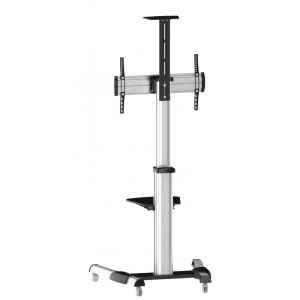 TV Mount Stand Reflecta 70VC-Shelf; 37-70" Silver, Fixed, VESA up to 600x400; max.50kg