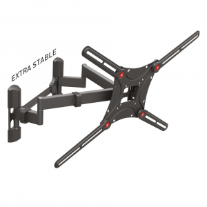 Wall Mount Barkan ''BM464L'' Black 13"-90" Full Motion, max.60kg, VESA mm: up to 600x400mm