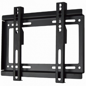 Wall Mount  Gembird "WM-37F-01" Black 17"-37", max.25kg, VESA mm: up 200 x 200, Wall distance: 24mm