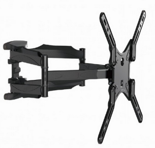 Wall Mount  Gembird "WM-60RT-01" Black 32"-60", 35kg, VESAup 400x400 Wall: 42-452mm, -90°~+90°, +12°