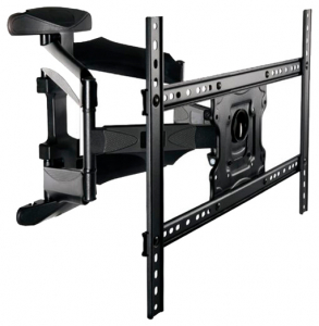 Wall Mount  Gembird "WM-70RT-01" Black 26"-55", 50kg, VESA:up400x400, Wall distance:125-470mm, +15°