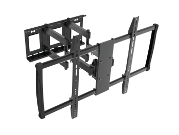 Wall Mount Reflecta PLEXO 100-9060T, Black, Heavy Duty Full Motion, 60-100'', VESA 900x600, max.80kg