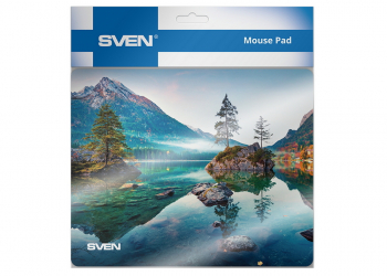 Mouse Pad SVEN MP-02 Lake, 220 × 180 × 2mm, Low-friction surface, Anti-slip natural rubber base