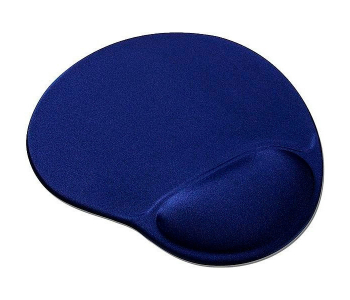 Mouse Pad Gembird MP-GEL-B, 240 × 220 × 4mm, Cloth, Gel wrist support, Blue