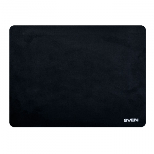 Mouse Pad SVEN HP, 300 x 225 x1mm, Ultrathin flock fabric, Rubberized non-slip base, Black