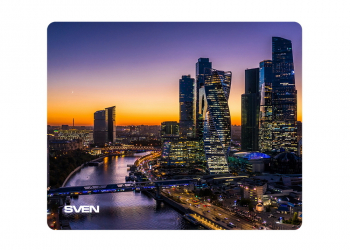 Mouse Pad SVEN MP-03 City, 220 x 180 x2 mm, Fabric surface, Rubbered non-slip bottom, Picture