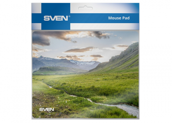 Mouse Pad SVEN MP-04 Valley, 220 × 180 × 2mm, Low-friction surface, Anti-slip natural rubber base