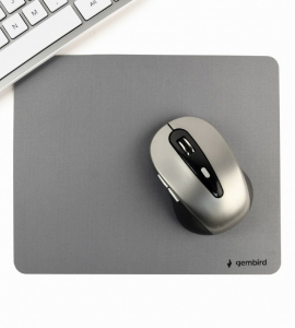 Mouse Pad Gembird MP-S-G, 210 x 180mm, Cloth mouse pad with rubber anti-skid bottom, Grey