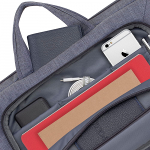 16"/15" NB bag - RivaCase 7530 Canvas Grey Laptop, Fits devices